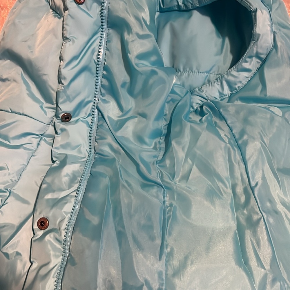 New York & Company Sky Blue Puffer Vest Size Medium - Picture 5 of 5